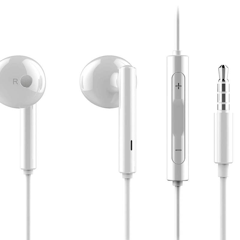 Honor AM115 Half in-Ear Earphones with mic (White)