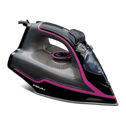 Bajaj ABS Mx-35N 2000W Steam Iron With Steam Burst, Anti-Drip And Anti-Scale Technology, Vertical And Horizontal Ironing, Non-Stick Coated Soleplate, Black And Pink, 2000 Watts