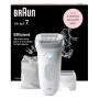 Braun Silk-epil 7 SE7041 Epilator for Women, Cordless Wet & Dry Epilation, Braun Epilator for Long Lasting Hair Removal, Smooth Skin with Sensosmart Technology, Waterproof, Less Pain