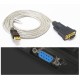 DTECH 6 Feet Serial Cable USB to DB9 RS232 Port Adapter Supports Windows 10 8 7 Mac (1.8m)