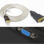 DTECH 6 Feet Serial Cable USB to DB9 RS232 Port Adapter Supports Windows 10 8 7 Mac (1.8m)