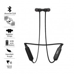 truke Yoga 2 in-Ear Neckband Wireless Bluetooth Earphones with Mic (Black)