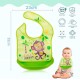 BabyGo Silicone Baby Bibs | Adjustable Neckline Feeding Apron Bibs, Detachable, Waterproof, Washable, BPA-Free & Reusable Soft Silicone Bibs for Infants & Toddlers | Set of 3 BabyGo Silicone Baby Bibs | Adjustable Neckline Feeding Apron Bibs, Detachable, Waterproof, Washable, BPA-Free & Reusable Soft Silicone Bibs for Infants & Toddlers | Set of 3