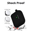 GRIPP Rubon Silicone Case with Carabiner for AirPods Pro (1st Generation), 360° Shock Protection, Precise Cutout, Wireless Charging Support, Durable & Stylish - Black