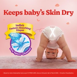 Huggies Complete Comfort Wonder Pants | Pant Style Baby Diapers XXL Size, 48 Count | India's Fastest Absorbing Diaper, Patented Dry Xpert Channel, Ideal for 15 to 25 Kgs