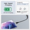 Ambrane Unbreakable 60W / 3A Fast Charging 1.5m Braided Micro USB Cable for Smartphones, Tablets, Laptops & Other Micro USB Devices, 480Mbps Data Sync, Quick Charge 3.0 (RCM15, Black)