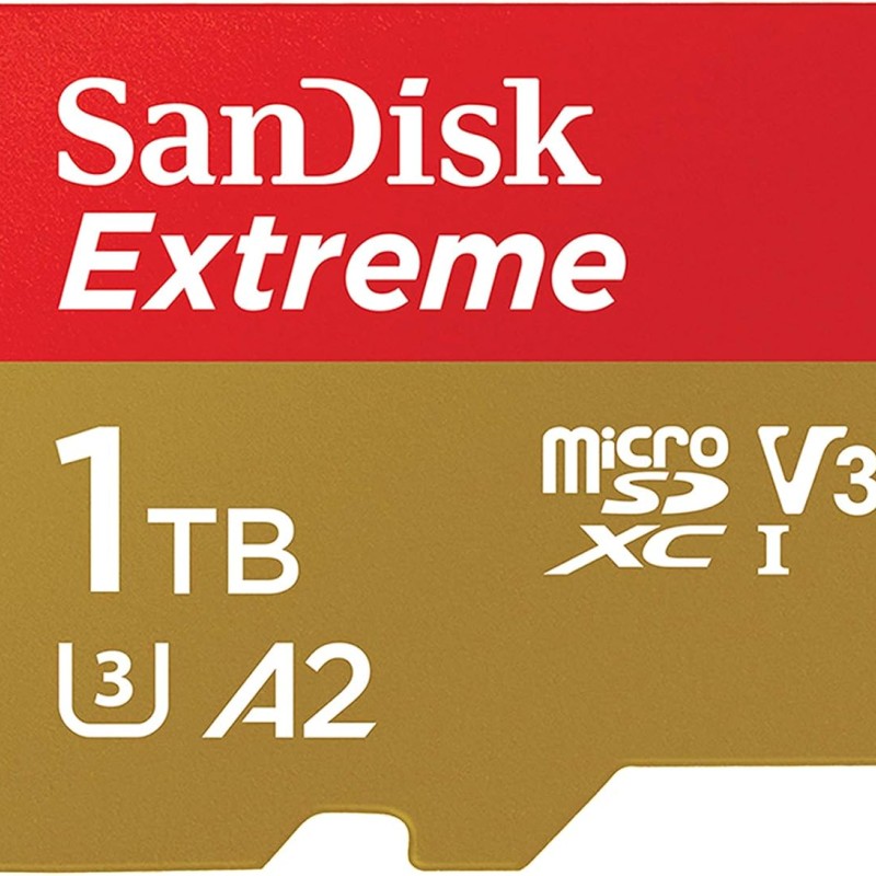 Sandisk 1Tb Extreme Microsd Uhs-I U3 V30 A2 160Mb/S- Sdsqxa1-1T00-Gn6Mn