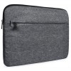 AirCase Protective Laptop Bag Sleeve fits Upto 14.1 Laptop/MacBook, Wrinkle Free, Padded, Waterproof Light Nylon case Cover Pouch, for Laptops, Men and Women, Grey