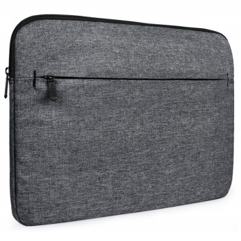 AirCase Protective Laptop Bag Sleeve fits Upto 14.1 Laptop/MacBook, Wrinkle Free, Padded, Waterproof Light Nylon case Cover Pouch, for Laptops, Men and Women, Grey