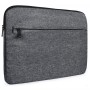 AirCase Protective Laptop Bag Sleeve fits Upto 14.1 Laptop/MacBook, Wrinkle Free, Padded, Waterproof Light Nylon case Cover Pouch, for Laptops, Men and Women, Grey