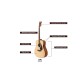 Yamaha F280 Acoustic Rosewood Guitar (Natural, Beige)