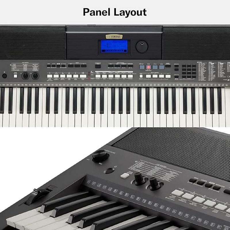 Yamaha PSR-I400 61-Key Portable Keyboard, Metallic Dark Grey Yamaha PSR-I400 61-Key Portable Keyboard, Metallic Dark Grey