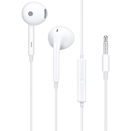 Oppo Mh319 Wired On Ear Headphones with Mic (White)