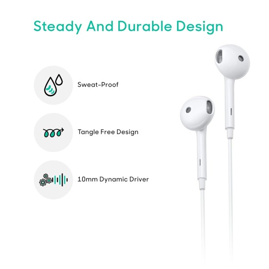 Oppo Mh319 Wired On Ear Headphones with Mic (White)