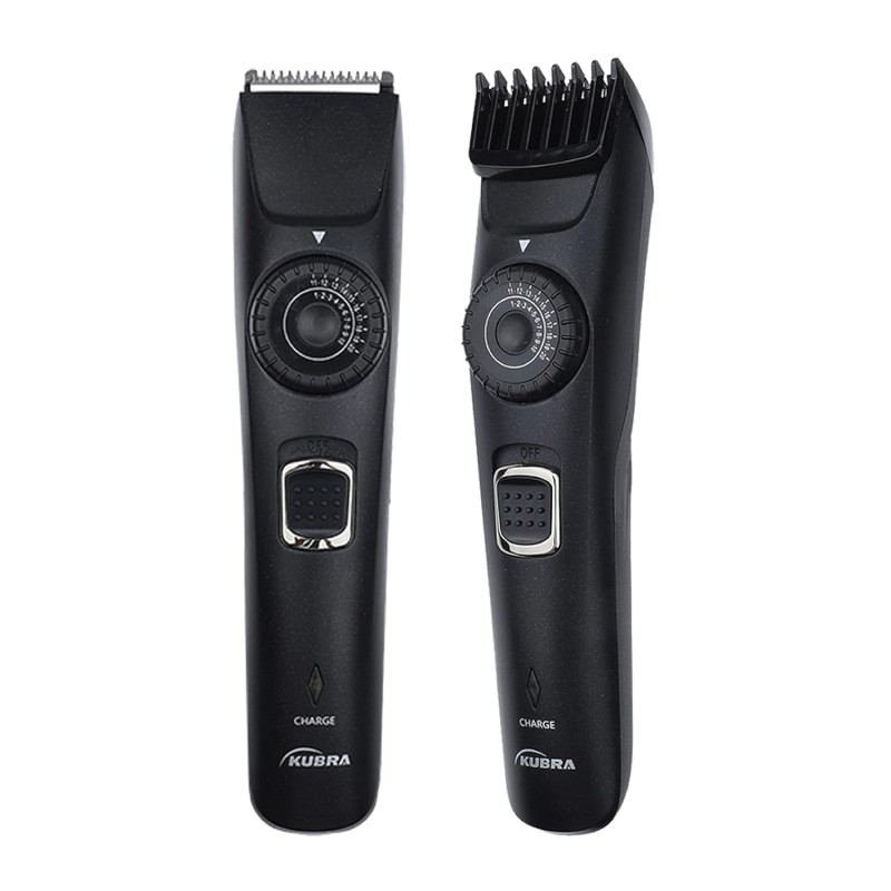 Kubra KB-1001 USB Fast charging, 90 min runtime, Adjustable 38 Length Setting, Ultra Sleek Beard Trimmer for Men (Black) Kubra KB-1001 USB Fast charging, 90 min runtime, Adjustable 38 Length Setting, Ultra Sleek Beard Trimmer for Men (Black)