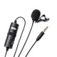 Boya ByM1 Auxiliary Omnidirectional Lavalier Condenser Microphone with 20ft Audio Cable (Black) Boya ByM1 Auxiliary Omnidirectional Lavalier Condenser Microphone with 20ft Audio Cable (Black)