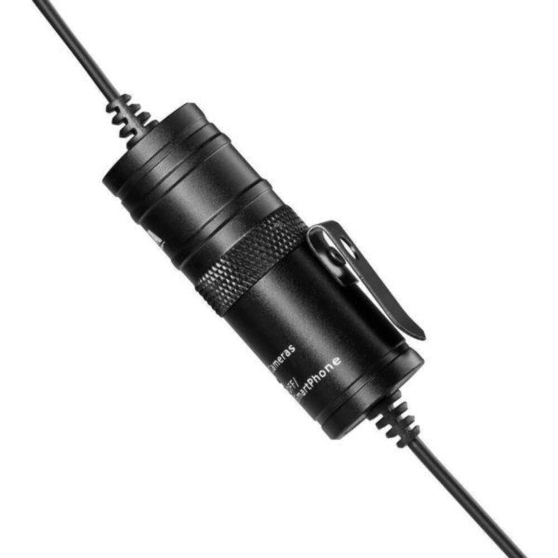 Boya ByM1 Auxiliary Omnidirectional Lavalier Condenser Microphone with 20ft Audio Cable (Black) Boya ByM1 Auxiliary Omnidirectional Lavalier Condenser Microphone with 20ft Audio Cable (Black)
