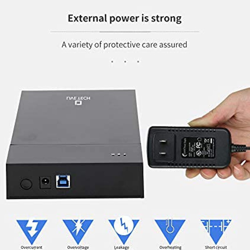 Live Tech 3.5/2.5 Inch SATA to USB 2.0 External Hard Drive Case for Laptop/Desktop/SSD HD (Hard Disk Not Included) (HDC05 USB 2.0)