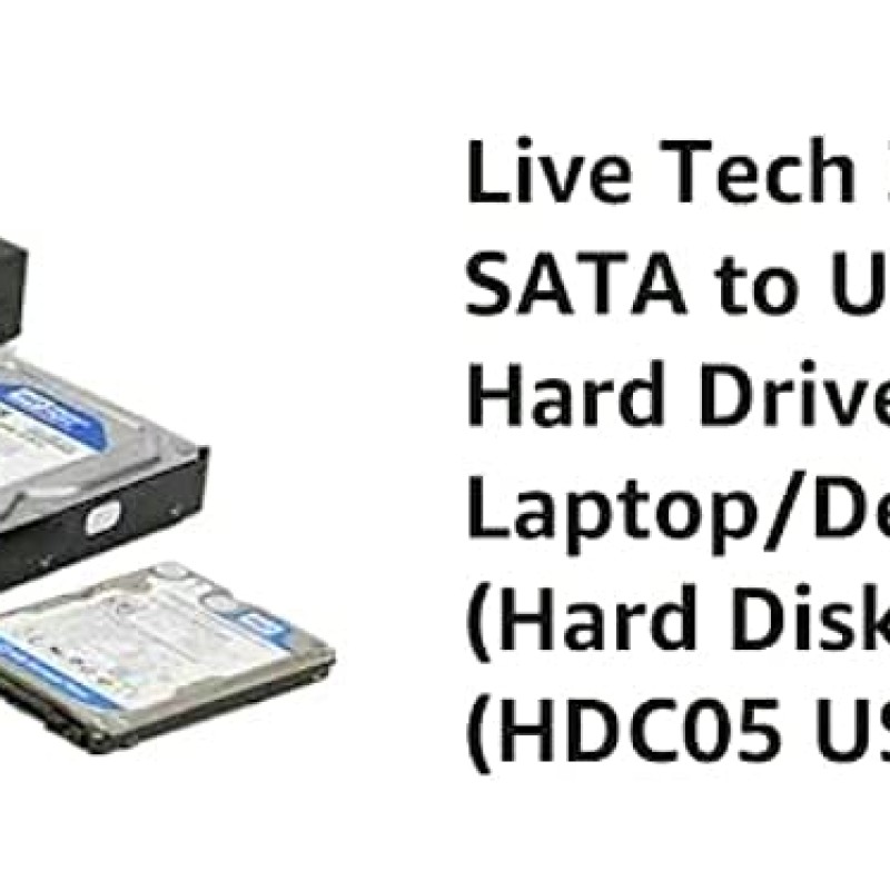 Live Tech 3.5/2.5 Inch SATA to USB 2.0 External Hard Drive Case for Laptop/Desktop/SSD HD (Hard Disk Not Included) (HDC05 USB 2.0)