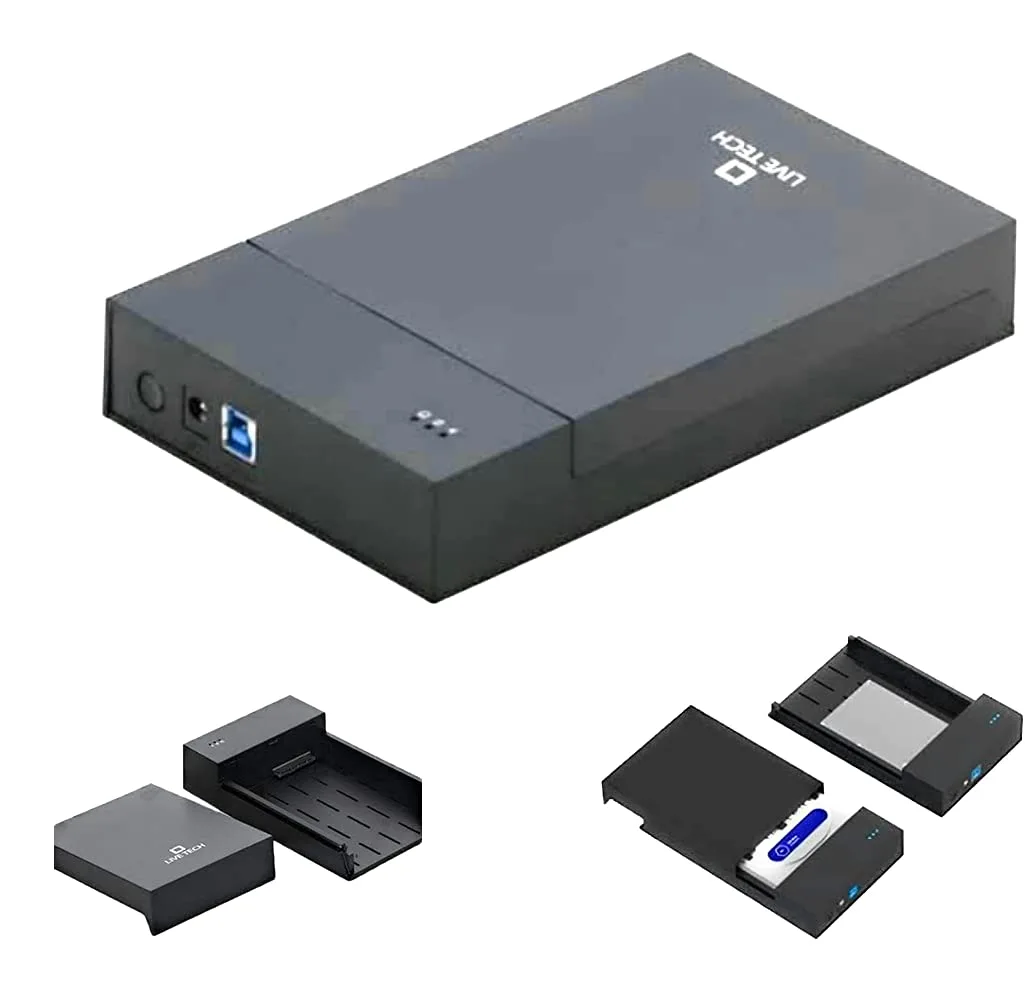 Live Tech 3.5/2.5 Inch SATA to USB 2.0 External Hard Drive Case