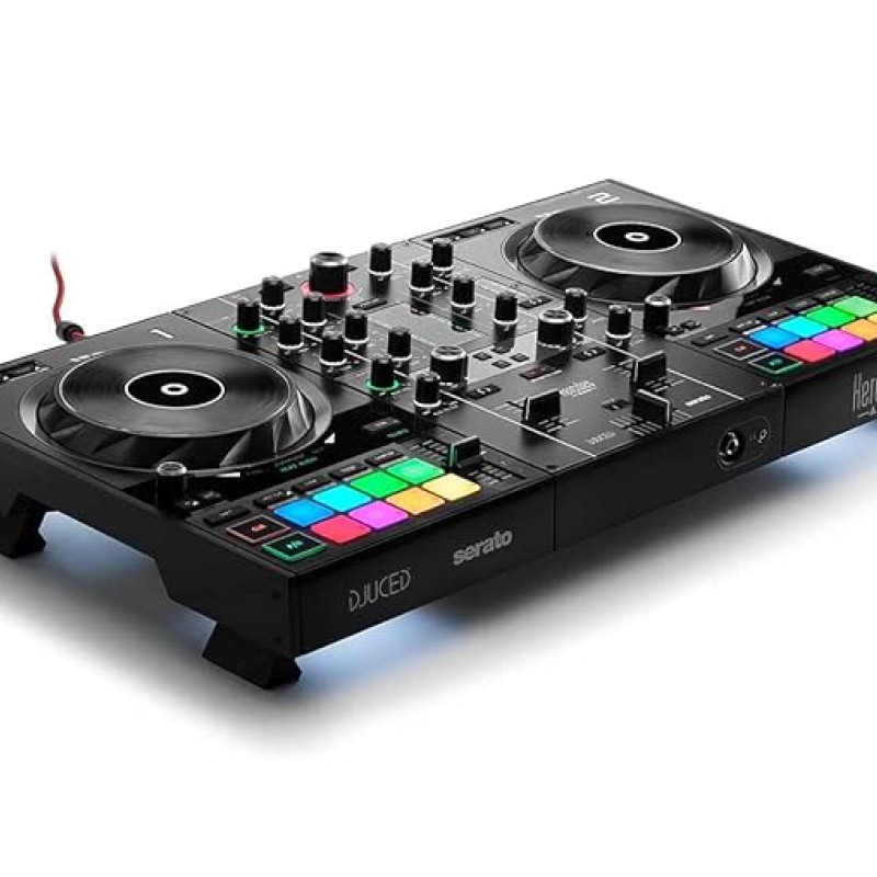 Hercules DJ Control Inpulse 500: 2-Deck USB DJ Mixer Controller For Serato DJ And DJUCED (Included), Black Hercules DJ Control Inpulse 500: 2-Deck USB DJ Mixer Controller For Serato DJ And DJUCED (Included), Black