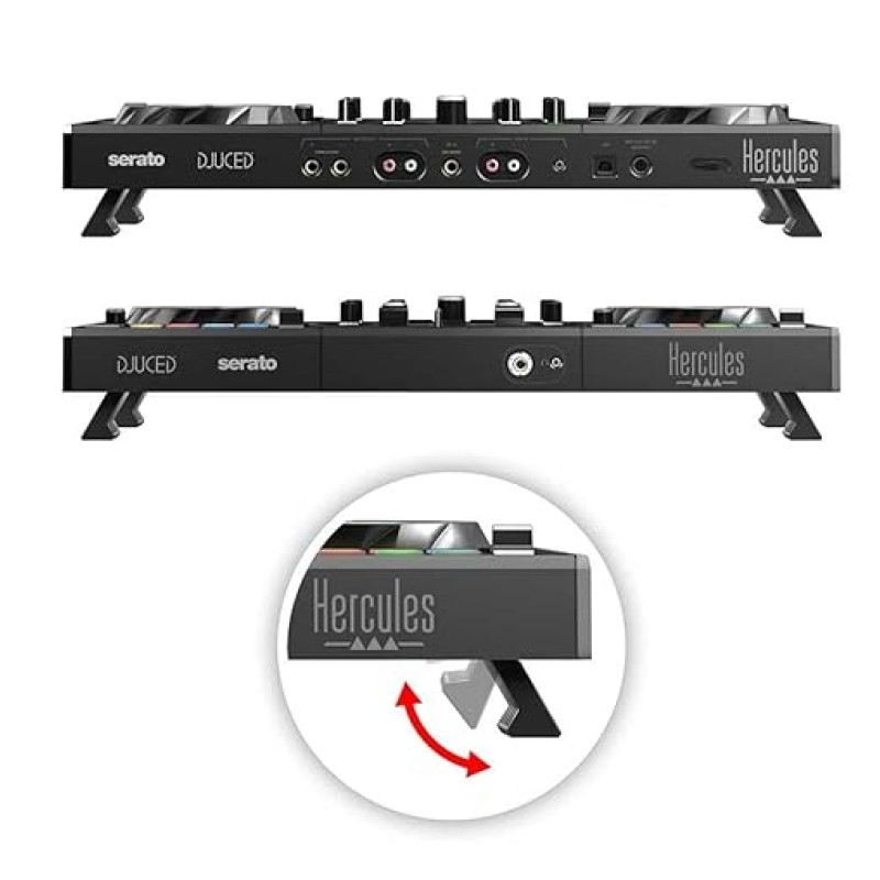 Hercules DJ Control Inpulse 500: 2-Deck USB DJ Mixer Controller For Serato DJ And DJUCED (Included), Black Hercules DJ Control Inpulse 500: 2-Deck USB DJ Mixer Controller For Serato DJ And DJUCED (Included), Black