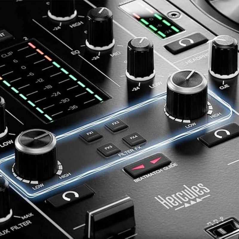Hercules DJ Control Inpulse 500: 2-Deck USB DJ Mixer Controller For Serato DJ And DJUCED (Included), Black Hercules DJ Control Inpulse 500: 2-Deck USB DJ Mixer Controller For Serato DJ And DJUCED (Included), Black