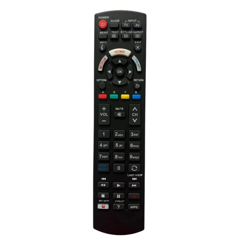 Upix Remote with Netflix Function (No Voice), Compatible/Replacement for Panasonic Smart TV LCD/LED Remote Control (Exactly Same Remote Will Only Work) Upix Remote with Netflix Function (No Voice), Compatible/Replacement for Panasonic Smart TV LCD/LED Remote Control (Exactly Same Remote Will Only Work)