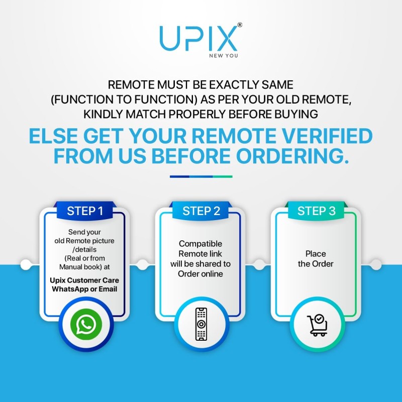 Upix Remote with Netflix Function (No Voice), Compatible/Replacement for Panasonic Smart TV LCD/LED Remote Control (Exactly Same Remote Will Only Work) Upix Remote with Netflix Function (No Voice), Compatible/Replacement for Panasonic Smart TV LCD/LED Remote Control (Exactly Same Remote Will Only Work)