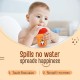 LuvLap Banana Time 150ml Anti Spill, Interchangeable Sipper / Sippy Cup with Soft Silicone Spout and Straw BPA Free, 6m+ (Orange)
