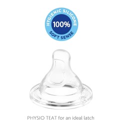 Chicco Teat Perfect 5 with Anti-Colic Effect, Nipple For Wide Neck Feeding Bottles, Food Flow, For Babies 5-6m+ (Pack of 2)