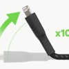 Belkin Apple Certified Lightning to USB Charge and Sync Tough Braided Cable for iPhone, iPad, Air Pods, 3.3 feet (1 meters) – Black