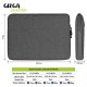 GIZGA essentials Laptop Bag Sleeve Case Cover Pouch for 15.6 Inch Laptop/MacBook, Office/College Laptop Bag for Men & Women, Side Handle, Multiple Pockets, Water Repellent, Shock Absorber, Grey