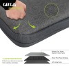 AirCase Gizga Essentials Laptop Bag Sleeve Case Cover Pouch for 14.1 Inch Laptop/MacBook,Office/College Laptop Bag for Men and Women,Side Handle,Multiple Pockets,Water Repellent,Shock Absorber,Grey
