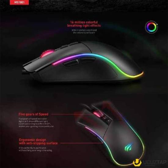 HAVIT GAMENOTE MS1006 RGB Backlit Gaming Mouse- 3200dpi