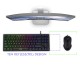 EvoFox Fireblade Wired Gaming Keyboard with Multiple Lightning Effects I Compact TKL Design I LED Backlit I 19 Anti Ghosting Keys I Windows Lock Key I Breathing Effect I Spill Resistant I 1.5M Braided Cable with Magnetic Ring (Black)