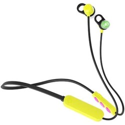 Skullcandy Jib+ In-Ear Wireless Earbuds, 6 Hr Battery, Microphone, Works with iPhone Android and Bluetooth Devices, Electric Yellow