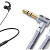 Xmate Mana in-Ear Wireless Bluetooth Headphones with High Bass & Mic - (Black) + Xmate Force Car Aux Cable Stereo 3.5 mm Male to Male Gold Plated Nylon Braided Aux Audio Cable Stere Xmate Mana in-Ear Wireless Bluetooth Headphones with High Bass & Mic - (Black) + Xmate Force Car Aux Cable Stereo 3.5 mm Male to Male Gold Plated Nylon Braided Aux Audio Cable Stere