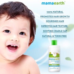 Mamaearth Nourishing Baby Hair Oil, with Almond & Avocado Oil - 200 ml, 1 piece