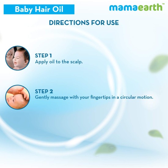 Mamaearth Nourishing Baby Hair Oil, with Almond & Avocado Oil - 200 ml, 1 piece