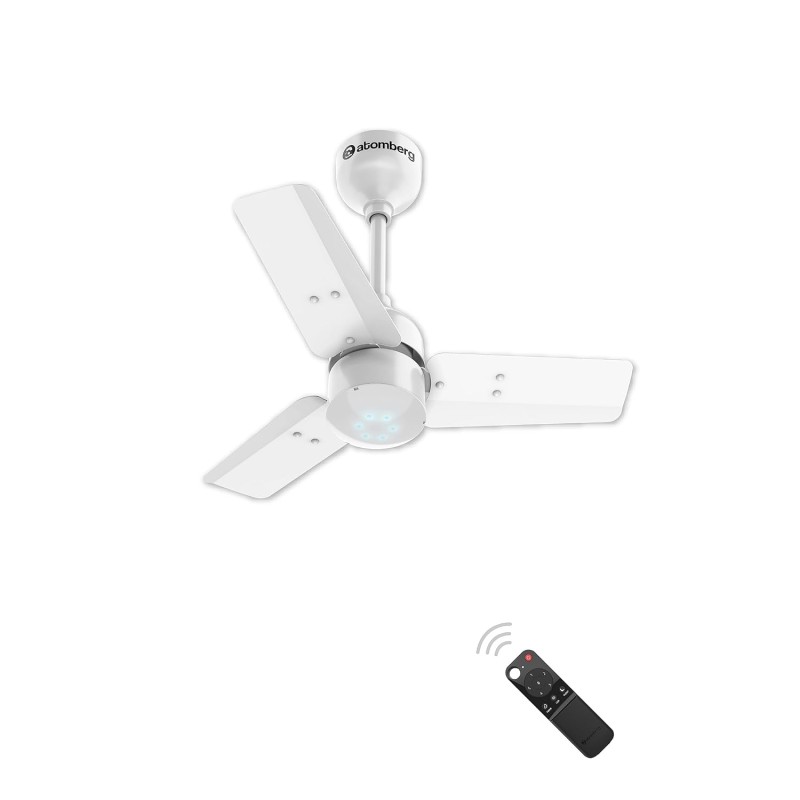 atomberg Renesa 600mm BLDC Ceiling Fan with Remote Control | BEE 5 star Rated Energy Efficient Ceiling Fan | High Air Delivery with LED Indicators atomberg Renesa 600mm BLDC Ceiling Fan with Remote Control | BEE 5 star Rated Energy Efficient Ceiling Fan | High Air Delivery with LED Indicators