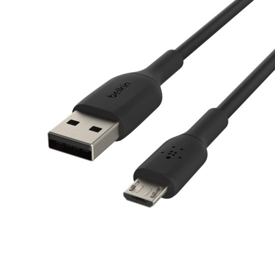 Belkin USB-A to Micro USB Charging Cable for Android Phones and Tablets (3.3 Feet/1 Meter, Black)