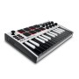 Akai Professional MPK mini MK3 � 25 Key USB MIDI Keyboard Controller With 8 Backlit Drum Pads, 8 Knobs and Music Production Software included (White)