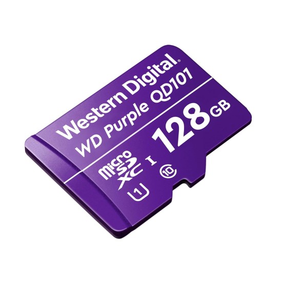 Western Digital WD Purple 128GB Surveillance and Security Camera Memory Card for CCTV & WiFi Cameras (WDD0128G1P0C)