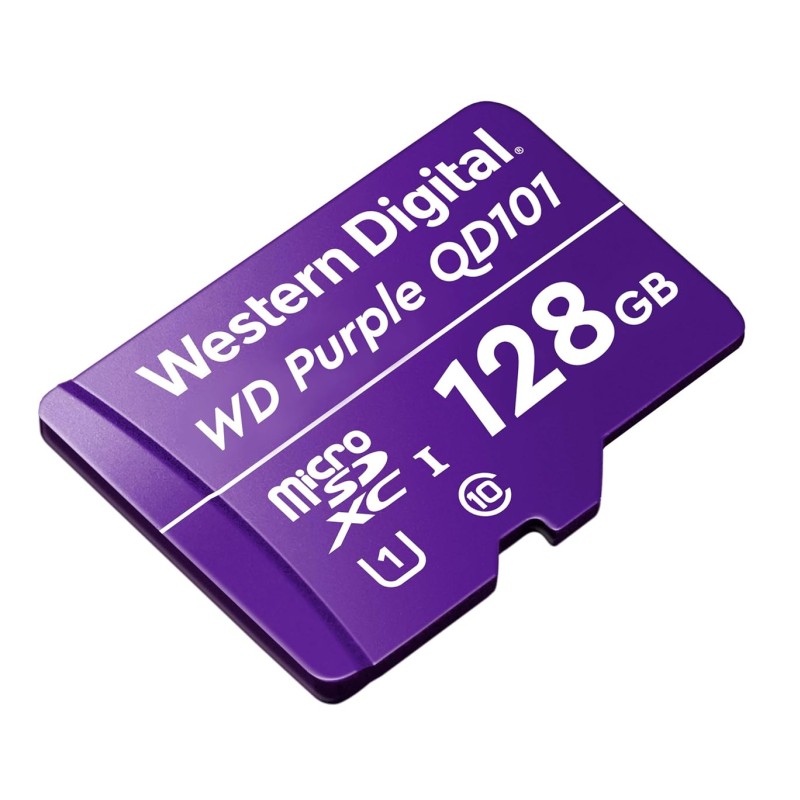 Western Digital WD Purple 128GB Surveillance and Security Camera Memory Card for CCTV & WiFi Cameras (WDD0128G1P0C) Western Digital WD Purple 128GB Surveillance and Security Camera Memory Card for CCTV & WiFi Cameras (WDD0128G1P0C)