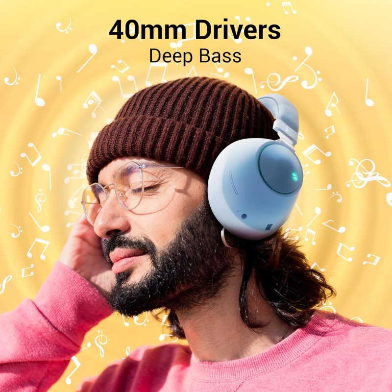 Zebronics Zeb-Duke Wireless Bluetooth Over The Ear Headphone with RGB Lights, 30hrs* Playback, Voice Assistant, Aux Input & Call Function. (Blue) Zebronics Zeb-Duke Wireless Bluetooth Over The Ear Headphone with RGB Lights, 30hrs* Playback, Voice Assistant, Aux Input & Call Function. (Blue)
