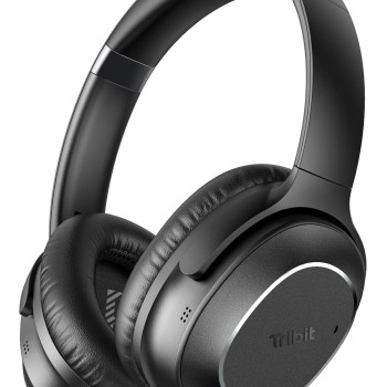 Tribit Over-Ear Wireless Bluetooth Headphones with Mic, Noise Cancellation Headphones & HiFi Stereo Sound Headset Wireless,Immersive Sound,Deep Bass,Built-in CVC8.0 Mic,30H Playtime,QuietPlus72