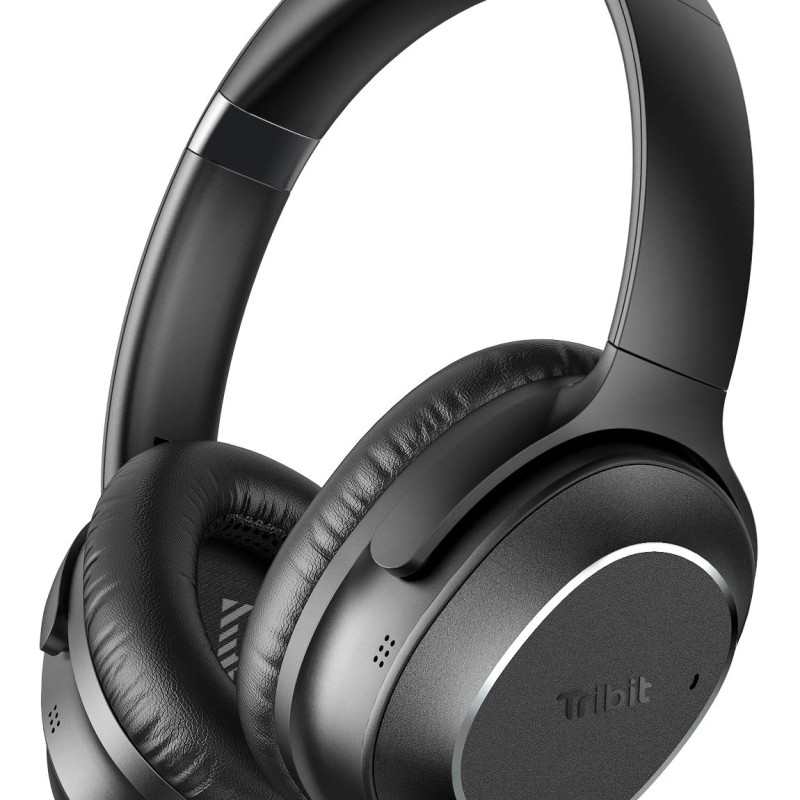 Tribit Over-Ear Wireless Bluetooth Headphones with Mic, Noise Cancellation Headphones & HiFi Stereo Sound Headset Wireless,Immersive Sound,Deep Bass,Built-in CVC8.0 Mic,30H Playtime,QuietPlus72