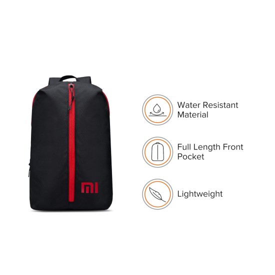 Mi Step Out 12 L Mini Backpack (Small Size, Black, Water Repellant)