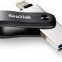 (Refurbished) SanDisk 64GB iXpand Flash Drive Go for iPhone and iPad - SDIX60N-064G-GN6NN, Black